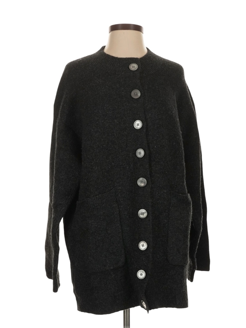 J. Crew Relaxed Milano-Stitch Cardigan Size Small Gray Cardigan Jacket Cozy